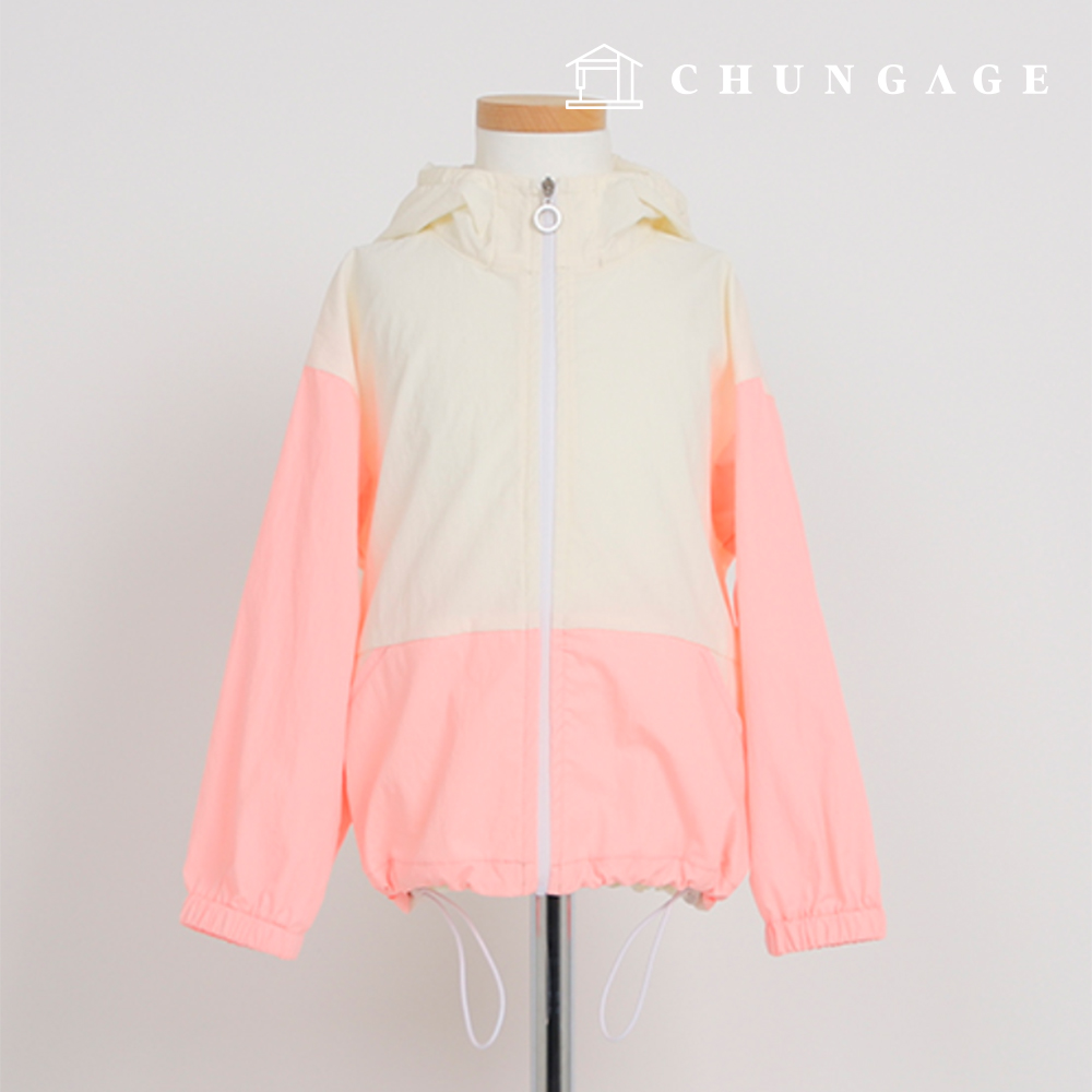 パタン子供デイリールーズフィット軽量防風服作り P1789