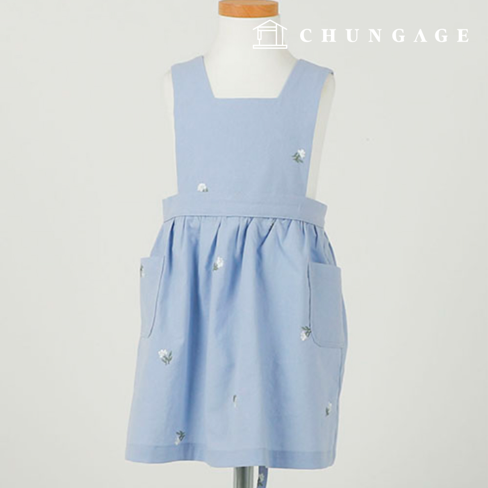 パタン子供レイヤードワンピースエプロン服作り P1813
