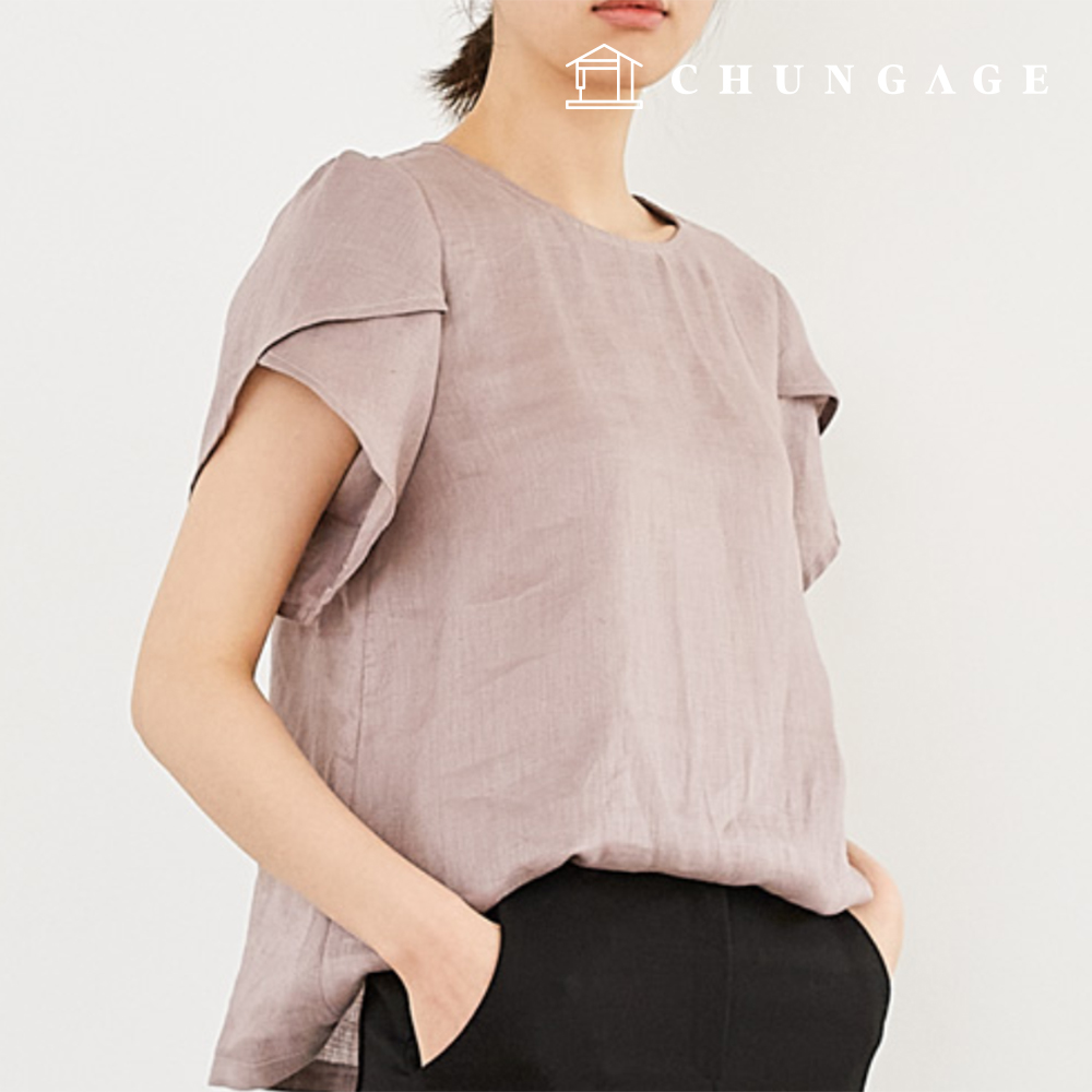 パタン女性デイリーチューリップ袖ブラウス服作りP1784