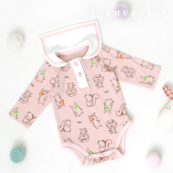パタン幼児セーラーカラーボディスーツ服作り P864