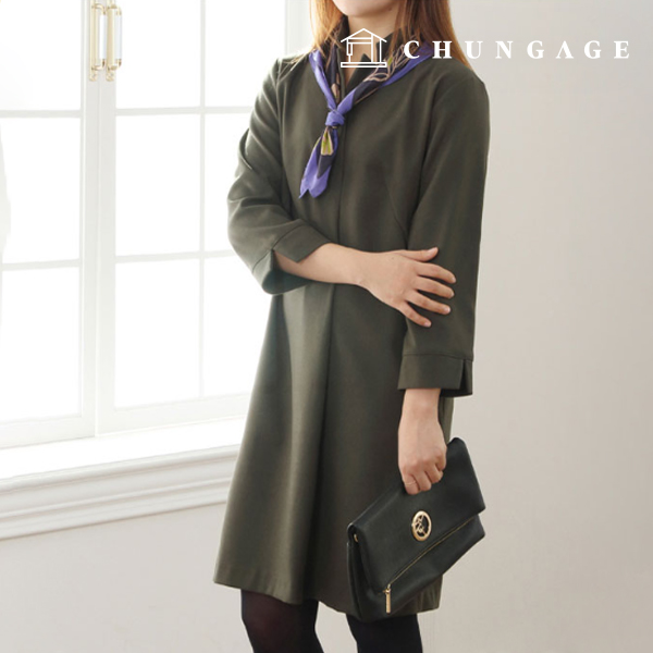 パタン女性フォーマルスタイルデイラードカラーワンピース服作り P833