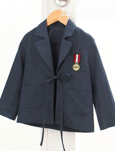 パタン子供のテイラージャケット服を作るP763
