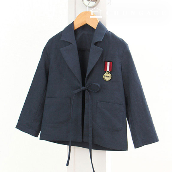 パタン子供のテイラージャケット服を作るP763