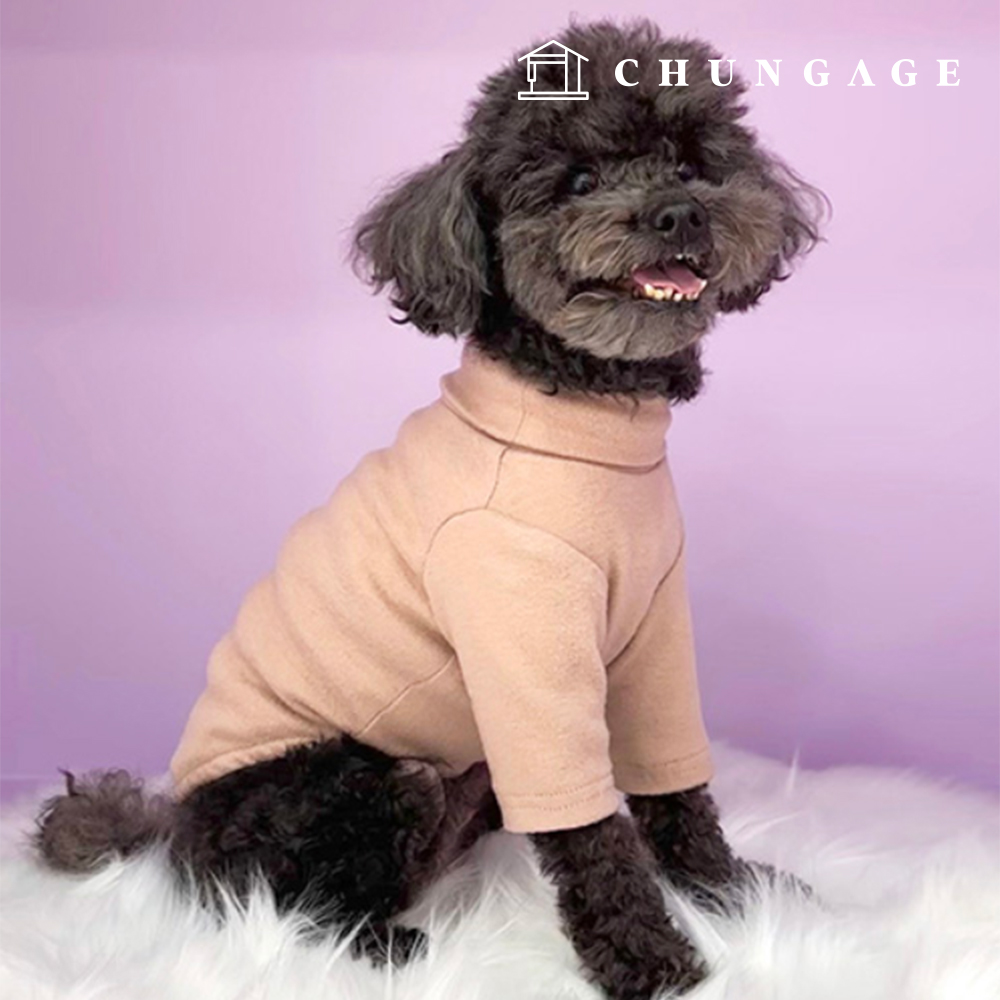 パタン子犬ペット犬シンプルタートルネックティーシャツ服作り P1767