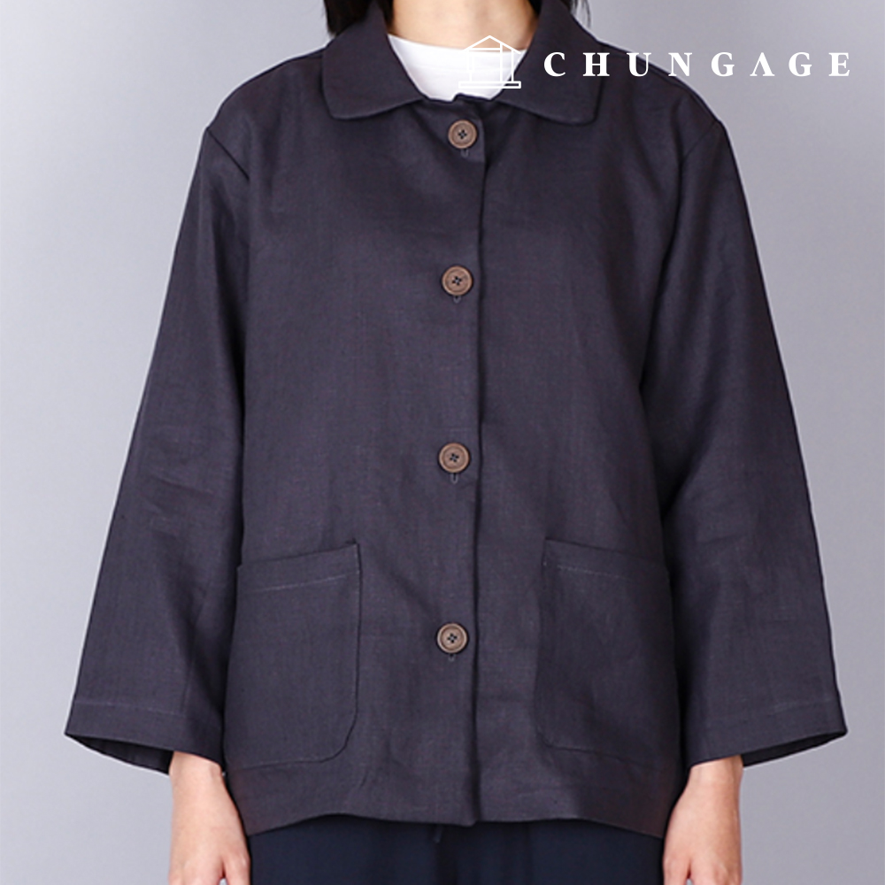 パタン女性フラットカラーシングルジャケット服作りP1735