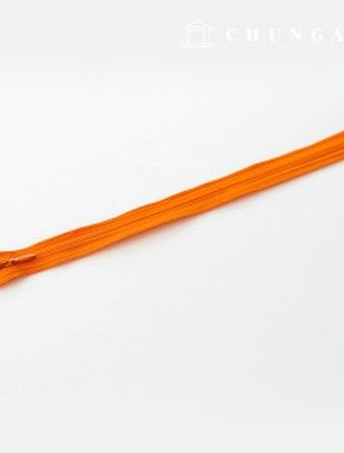 コンソールジッパーホーンソールジッパー隠しジッパー25cmオレンジ