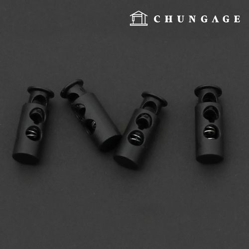 衣類ストッパーストラップ調節日付ストッパー無光モダンシリンダーブラック2球中