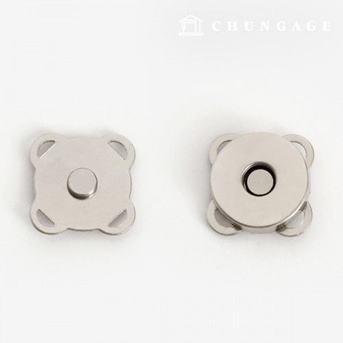 マグネットボタンカチカチアップリケボタン18mmシルバー47930