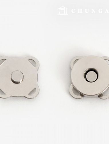 マグネットボタンカチカチアップリケボタン18mmシルバー47930