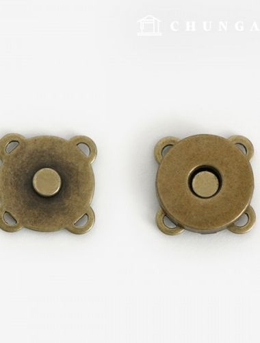 マグネットボタンカチカチアップリケボタン18mmアンティークゴールド47930