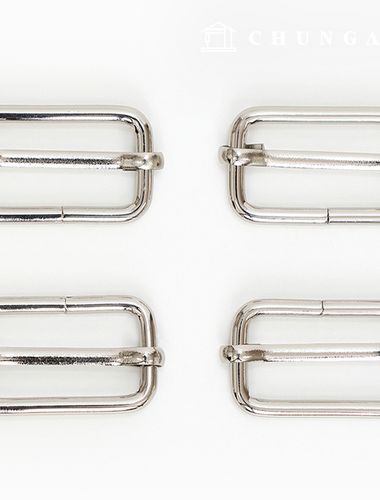 バッグストラップ長さ調整リングバッグ部品素材30mmベーシックシルバー47490