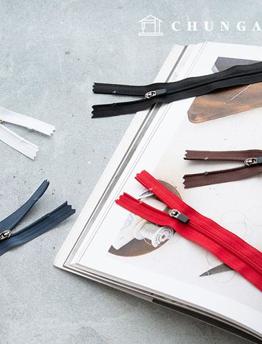 コイルジッパーティーシャツジッパー28cm 5種