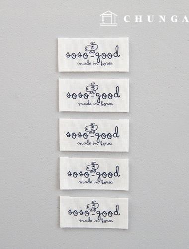 綿ラベル両接ラベルソソグッド5個入りKL062