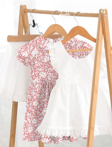 パタン子供エプロンワンピース服作り P563