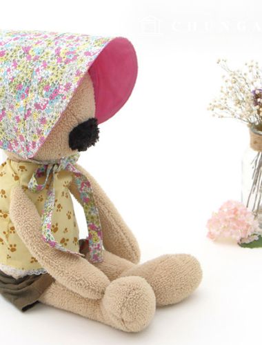 パタン幼児ボネット小道具作り P564