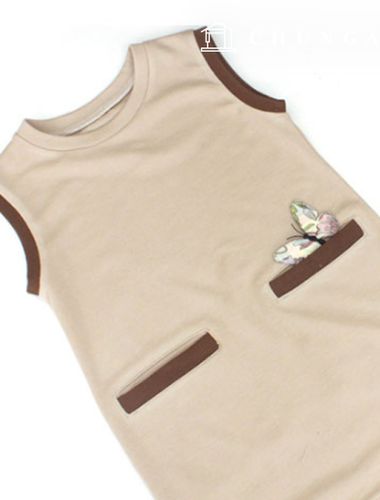 パタン子供ロングベスト服作りP208