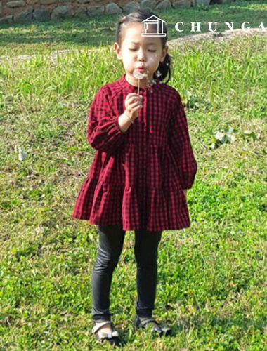 パタン子供ラグラン袖カンカンワンピース服を作るP476