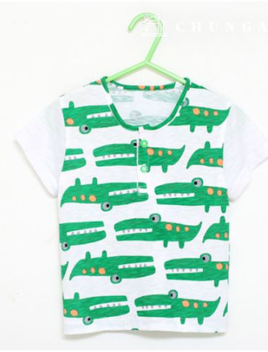 パタン子供ヘンリーネックティーシャツ服作りP440