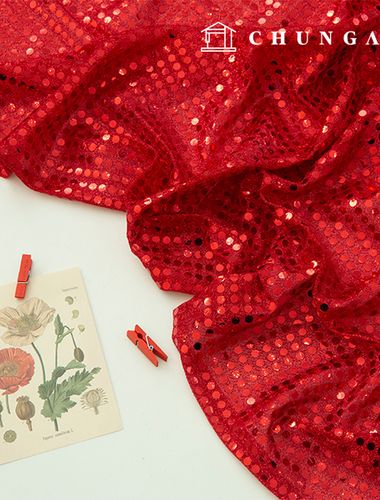 スパンコール生地キラキラ布舞台服パーティー生地ハロウィンニューイレット