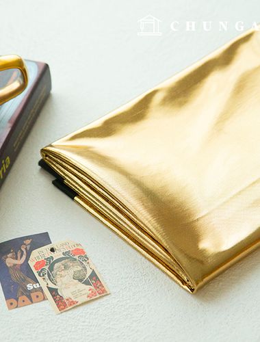 ポリ生地キラキラ生地舞台服パーティー生地平織り生地ブリンゴールド