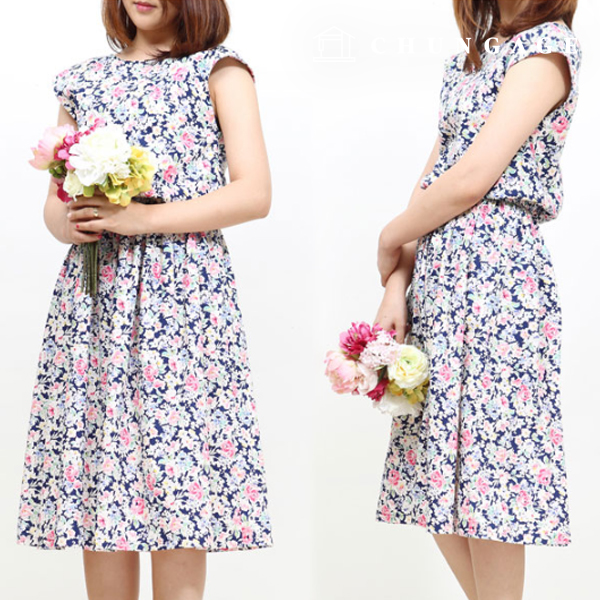 パタン女性バカンスワンピース服作り P459