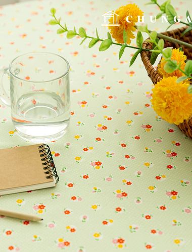 綿生地花柄フラワー生地20カウントプチソール354