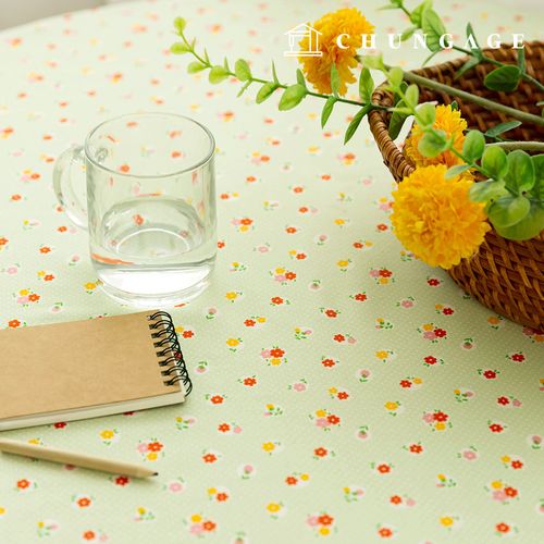 綿生地花柄フラワー生地20カウントプチソール354