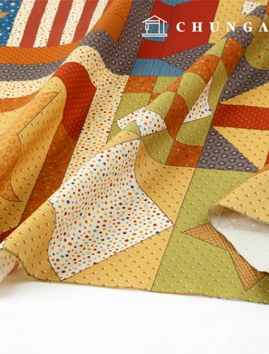 コットン生地DTPプリント生地コットン20カウント幾何学図形カット紙