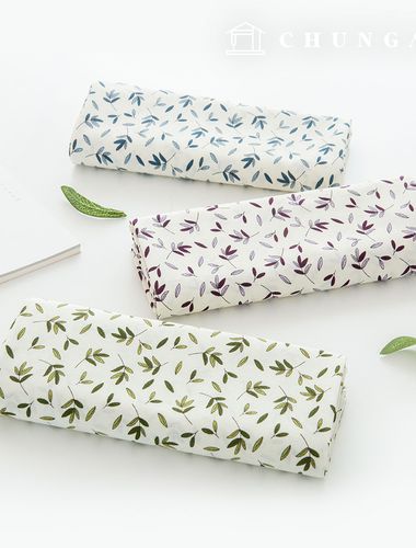 綿生地葉生地20カウント 広幅ポーリングリーフ3種