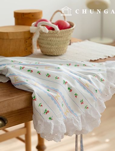 綿生地ストライプ花柄フラワー果物生地20カウントオブリエ397