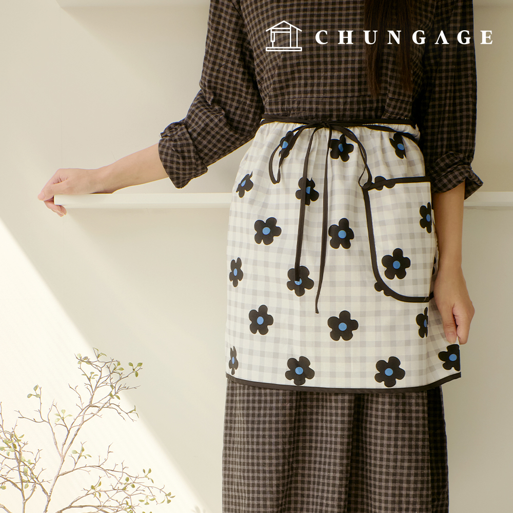 DTP生地綿生地20カウントチェック生地花柄フラワー生地ブラックティンダー410