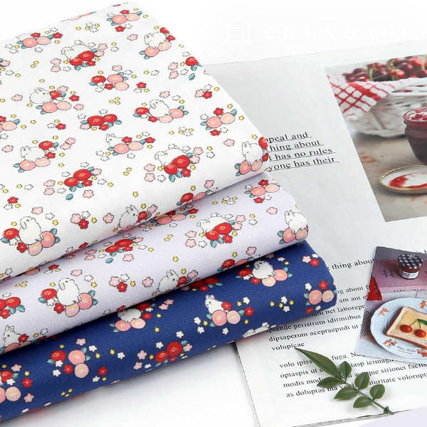 環境にやさしい抗菌抗炎源団E-DTPコットン20カウントウサギとツバキ3種