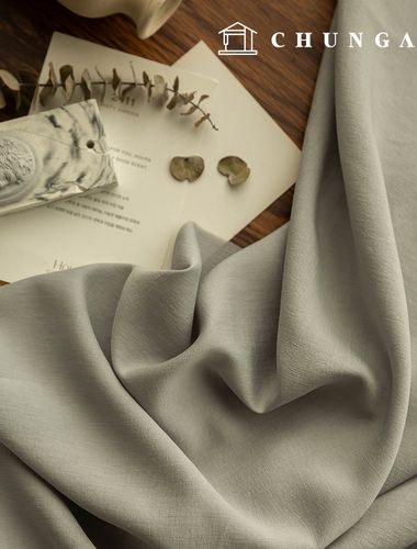 綿混방生地 平織り 衣類 生地 広幅 グレーイズ