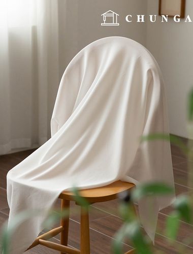 ポリ生地 平織り 衣類 生地 広幅 ホワイト アーバンフロー