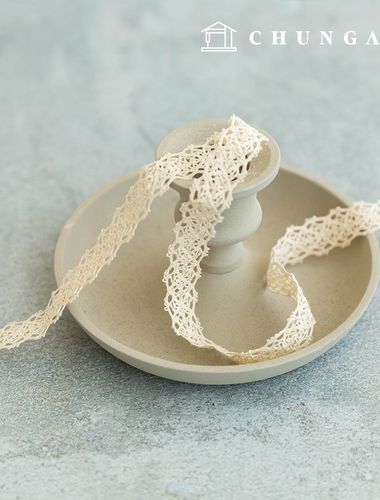 コットンレース生地リボンメッシシーポントーションレース布PS-001