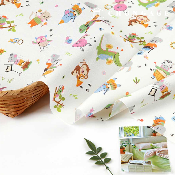 環境にやさしい抗菌抗炎症団E-DTPコットン20カウントアニマルミュージック