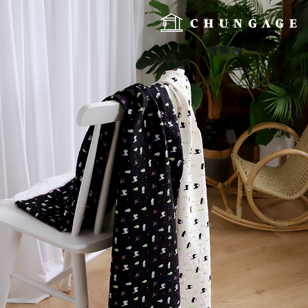 ポリ生地 しわ生地 ジャガード キャットガード 2種