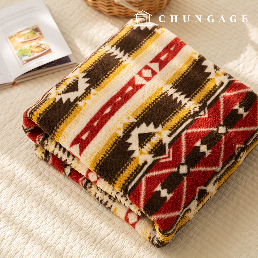 ウールループ 毛生地 フリース フェイクパー 冬生地 ノルディック パタン 広幅 ジョルノ