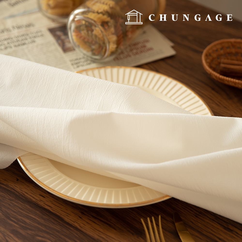 コットンポリ混紡ガーゼ 平織り 衣類生地 広幅テレイン