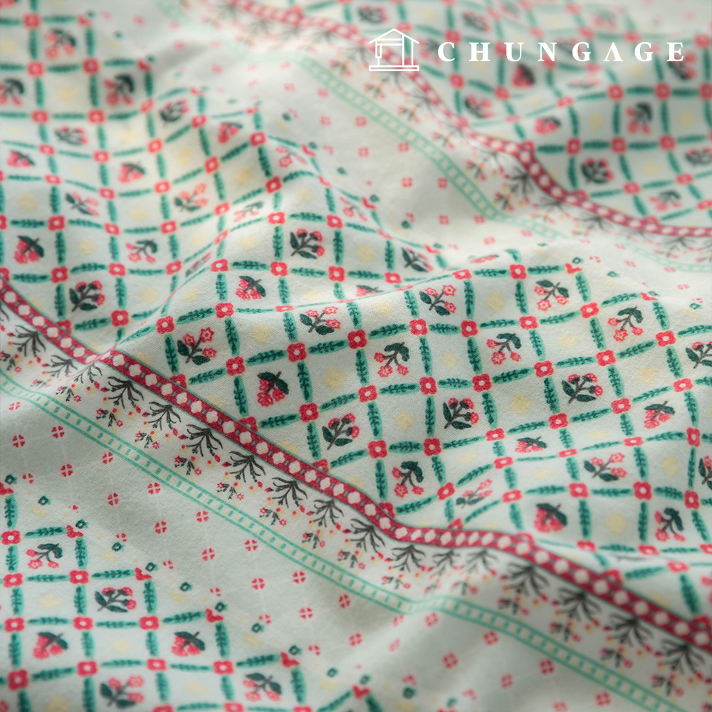 コットン起毛 極細糸 融生地 冬20カウント 花柄 花生地 ヌッソ