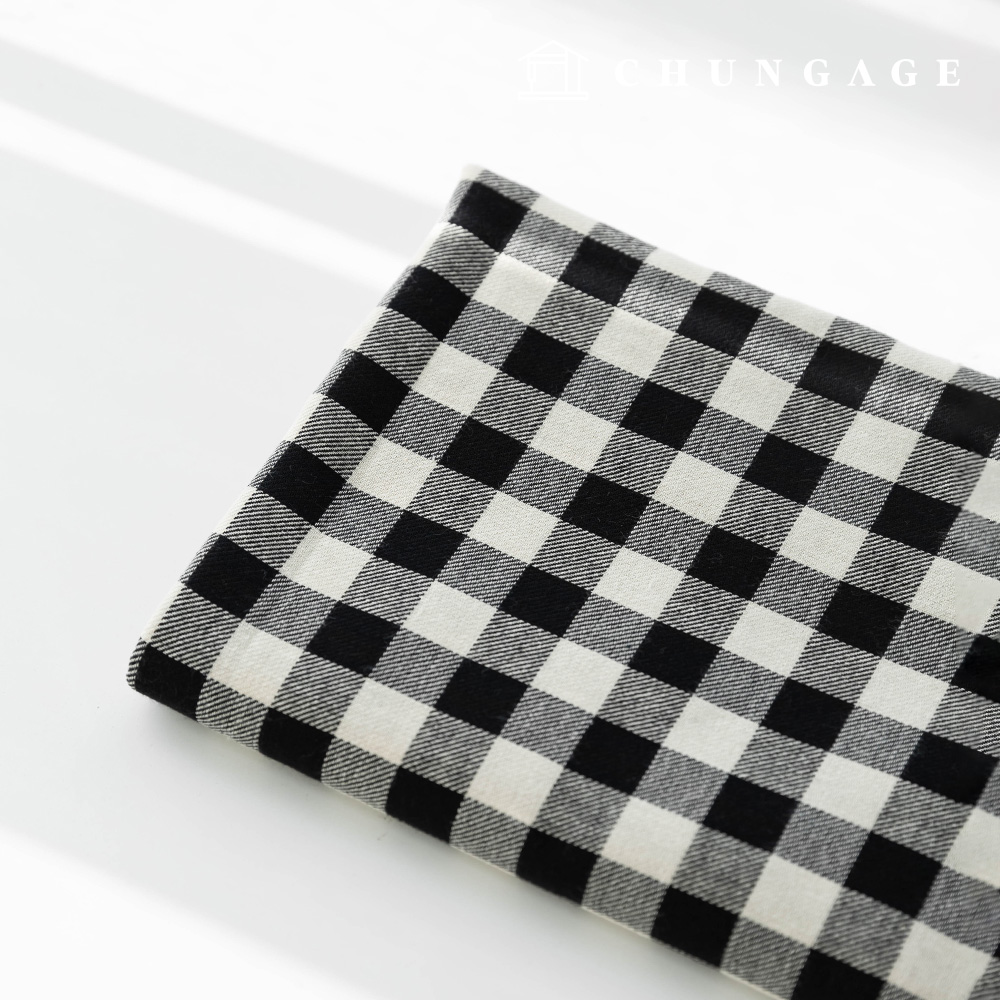綿生地 チェック 先生 生地 広幅 カムタータン