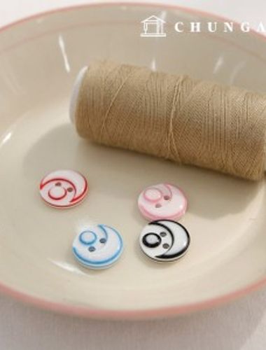 プラスチックコートボタンワイシャツフォーマルウエアブラウスカラフルなコージュ部ボタン5個入り