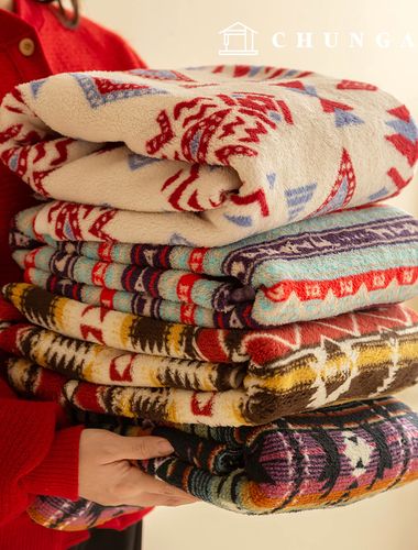 ウールループ 毛生地 フリース フェイクパー 冬生地 ノルディック パタン 広幅イタリア 4種