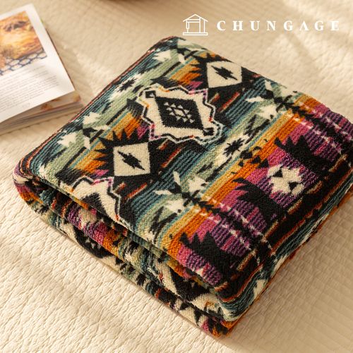 ウールループ 毛生地 フリース フェイクパー 冬生地 ノルディック パタン 広幅 ゴメス