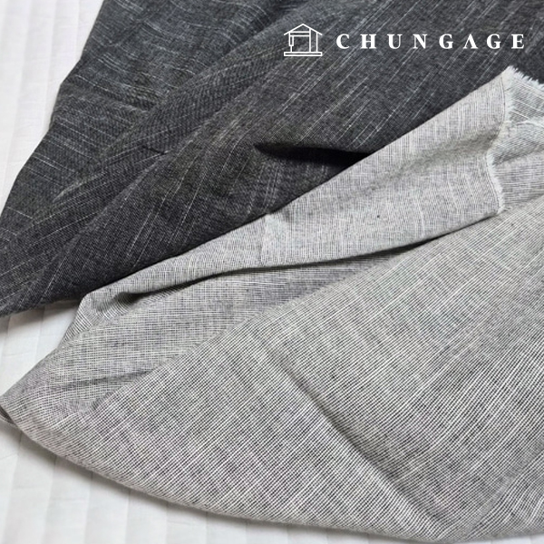綿生地 ウォッシング スクラッチ 広幅 30 カウント 40 カウントグレー チャコール 2種