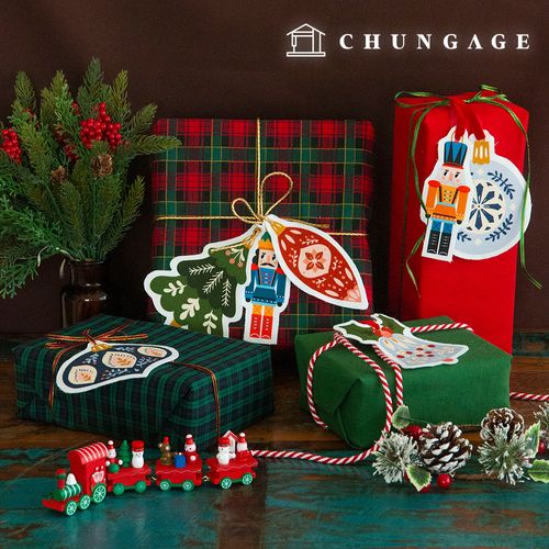 クリスマス生地コットンオックスフォード生地DTPカット紙生地ホリデーラブ2 OX-530