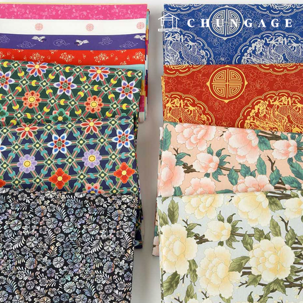 環境にやさしい抗菌抗炎源団E-DTPコットン20カウント伝統文様8種