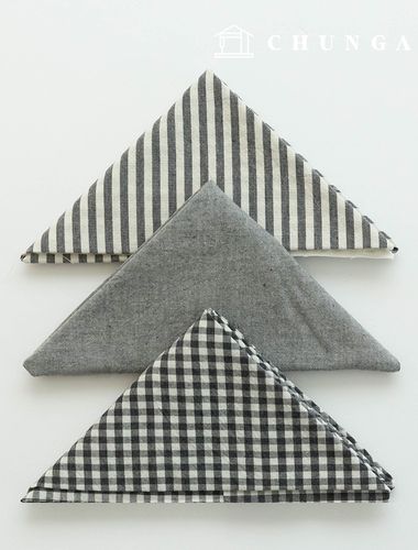 生地パッケージ チェック 4mm 方言 生地 コットン 平織り 人形 子犬 服作り メラン 3種 025 濃い灰色