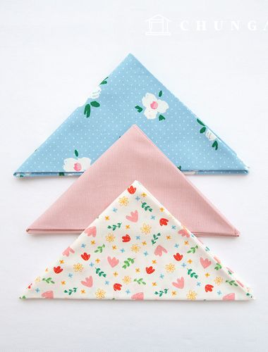 生地パッケージフラワー生地花柄布スカイピンク彫刻布3種097