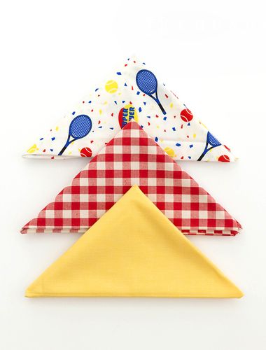 生地パッケージチェック生地テニスラケット綿生地人形子犬服作り彫刻布3種106